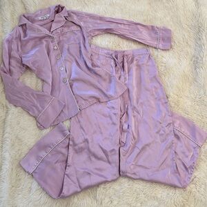 Olivia von Halle Lavender 100% Silk Luxury Pajama Set